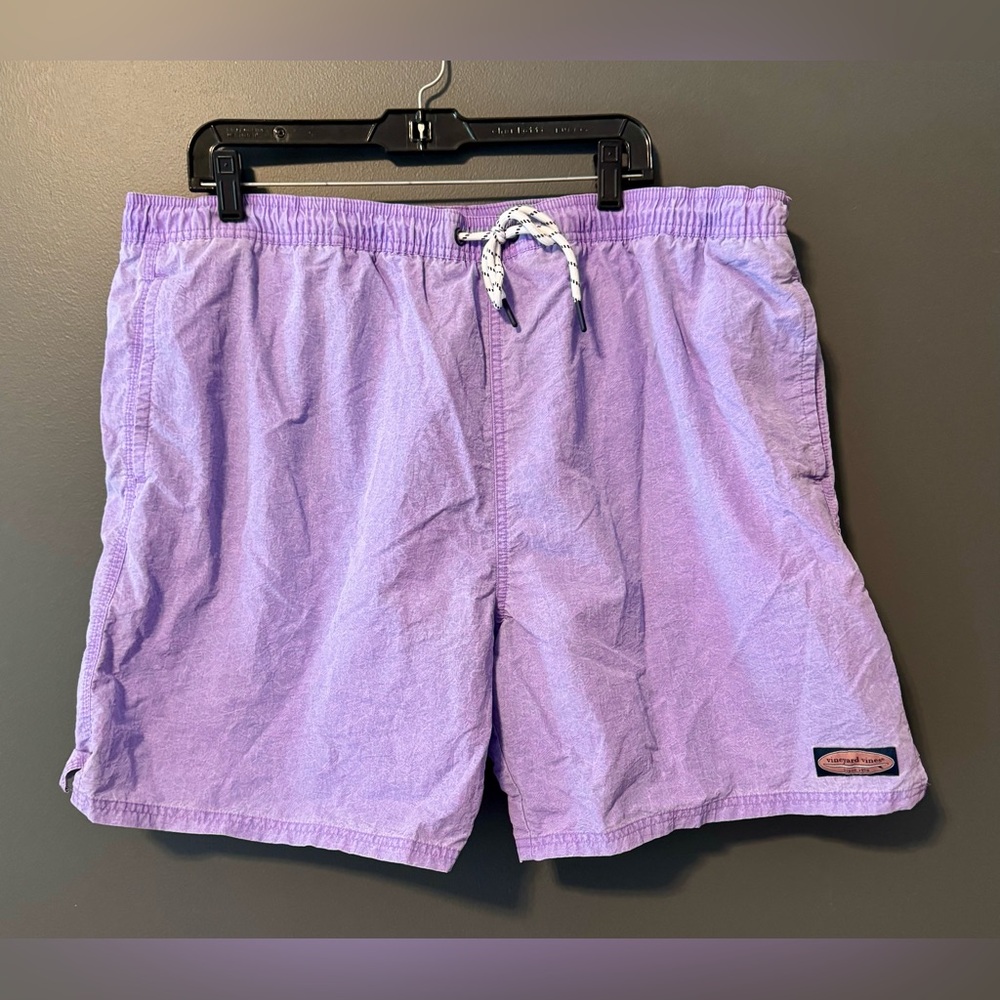 Vineyard Vines Men’s Chappy Swim Trunks. Purple. Size XXL. 2X Extra extra large.